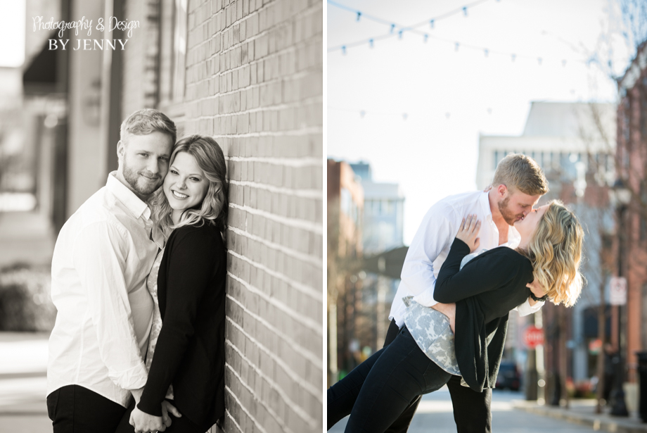 Downtown Urban Engagement Photography Greenville SC