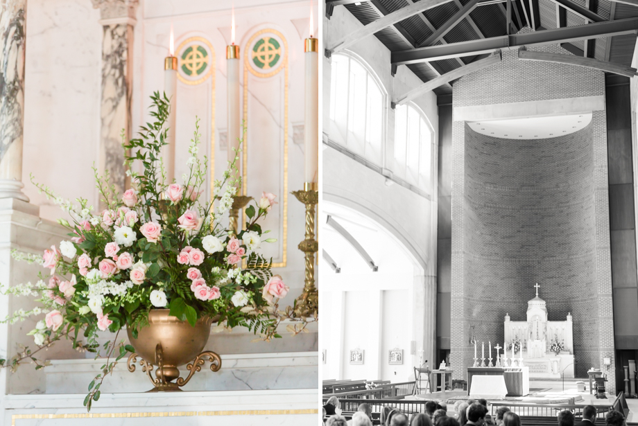 Prince of Peace Catholic Wedding Taylors SC Greer Cannon Centre Wedding Photography and Design By Jenny Williams