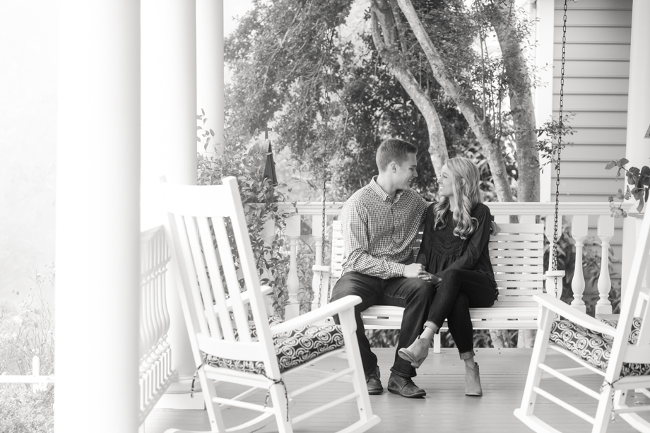 Southern-Engagement-Photography-happy-couple-front-porch