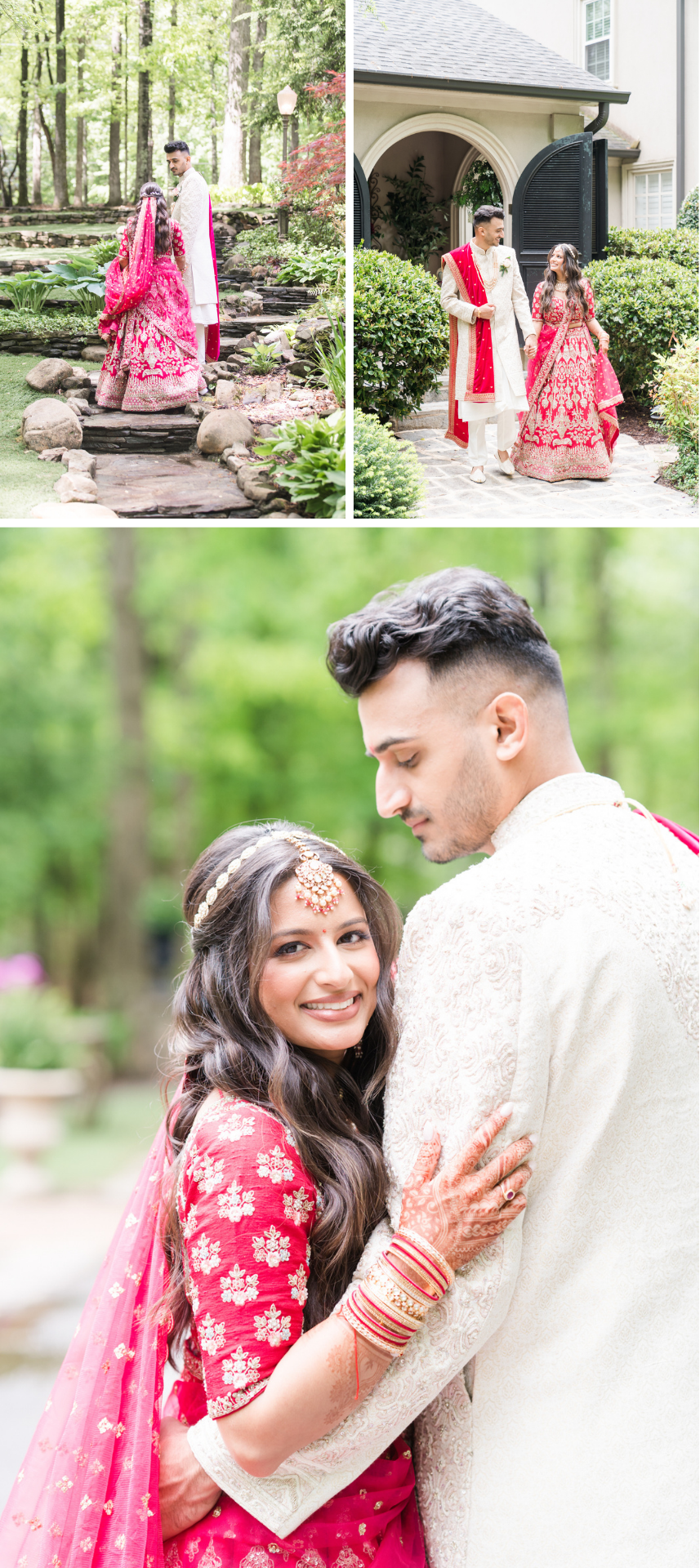 indian bride and groom photography for wedding ceremony in greenville sc