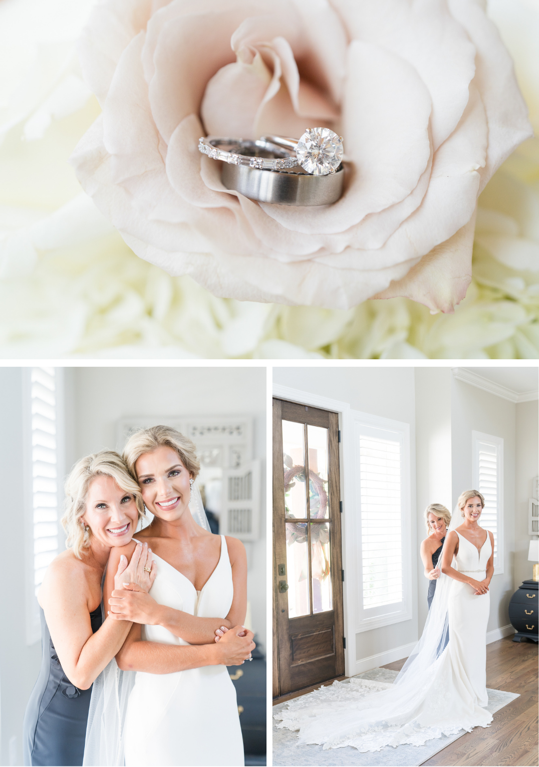 Emma Grace with her mom before her chapel wedding